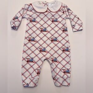 Little English Train Playsuit, 3M